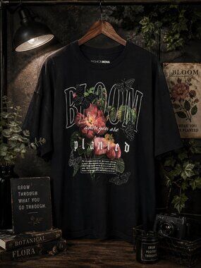 NWOT Fashion Nova Bloom Where You Are Planted Tee Plus 3X